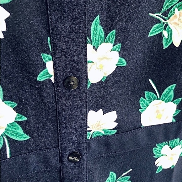 NWT Draper James Magnolia Print Button Front Shirtdress - Picture 6 of 9
